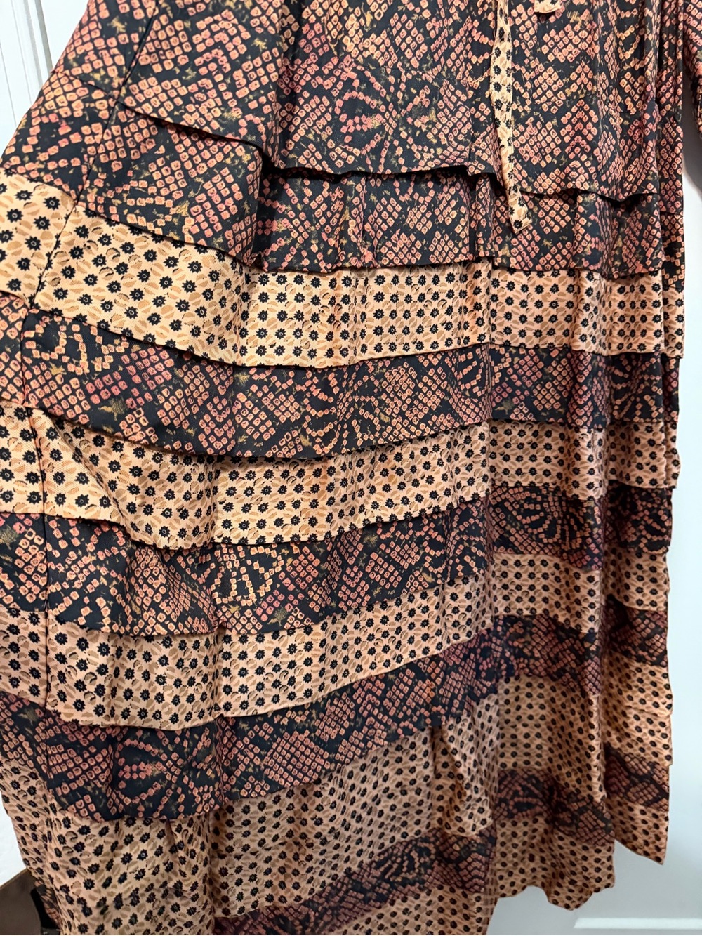 Ulla Johnson Seraphina Midi Maxi Bohemian Silk Blend Dress Size 2 - Picture 11 of 15